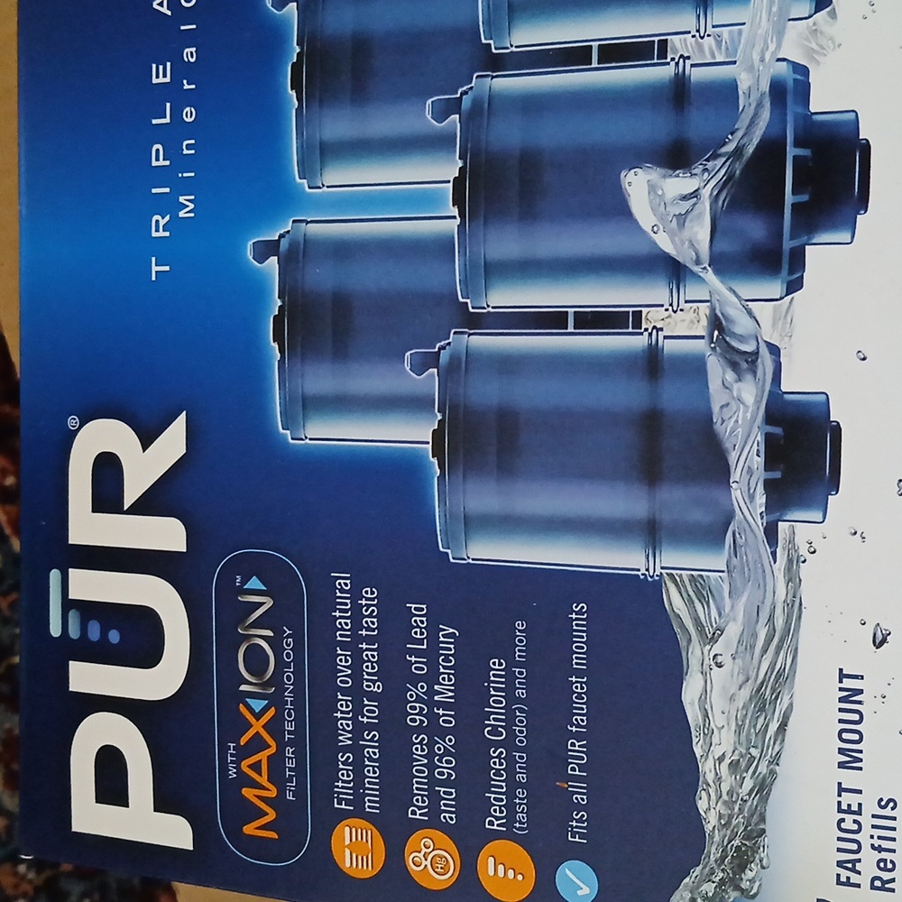 PUR 3 Stage Filter 7-Pack Faucet Mount Filters Fits All PUR Faucet Sealed NIB